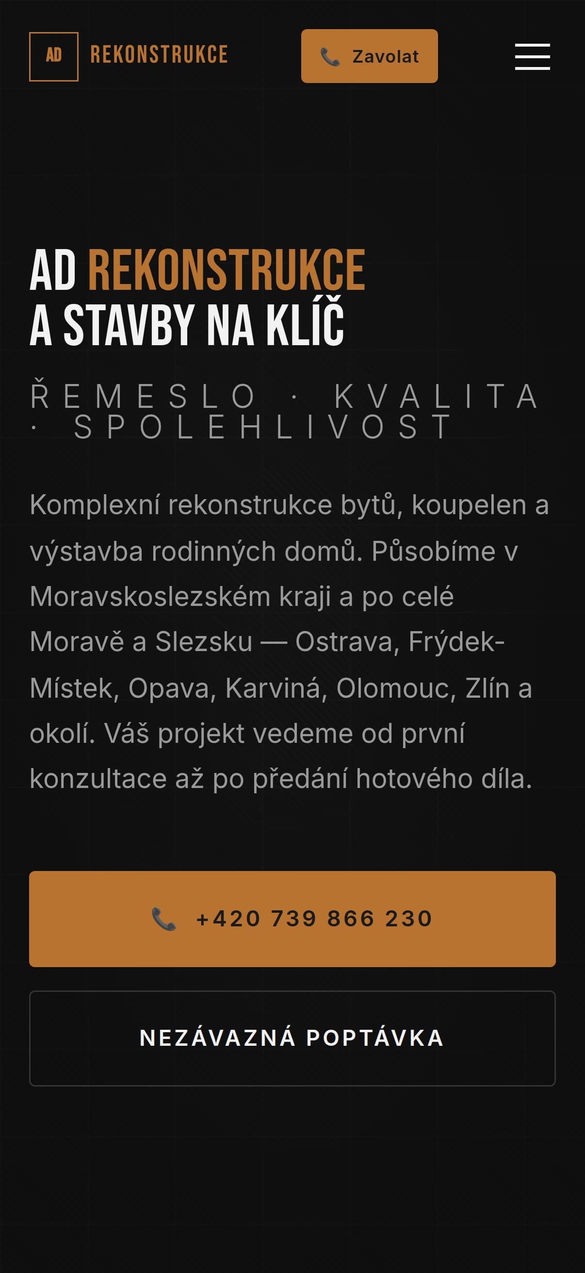 AD Rekonstrukce - výsledek